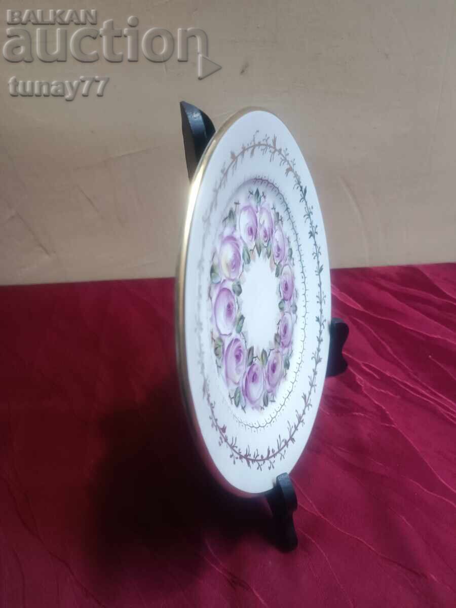Auction  Porcelain Plate Rare collectible porcelain with hallmark and