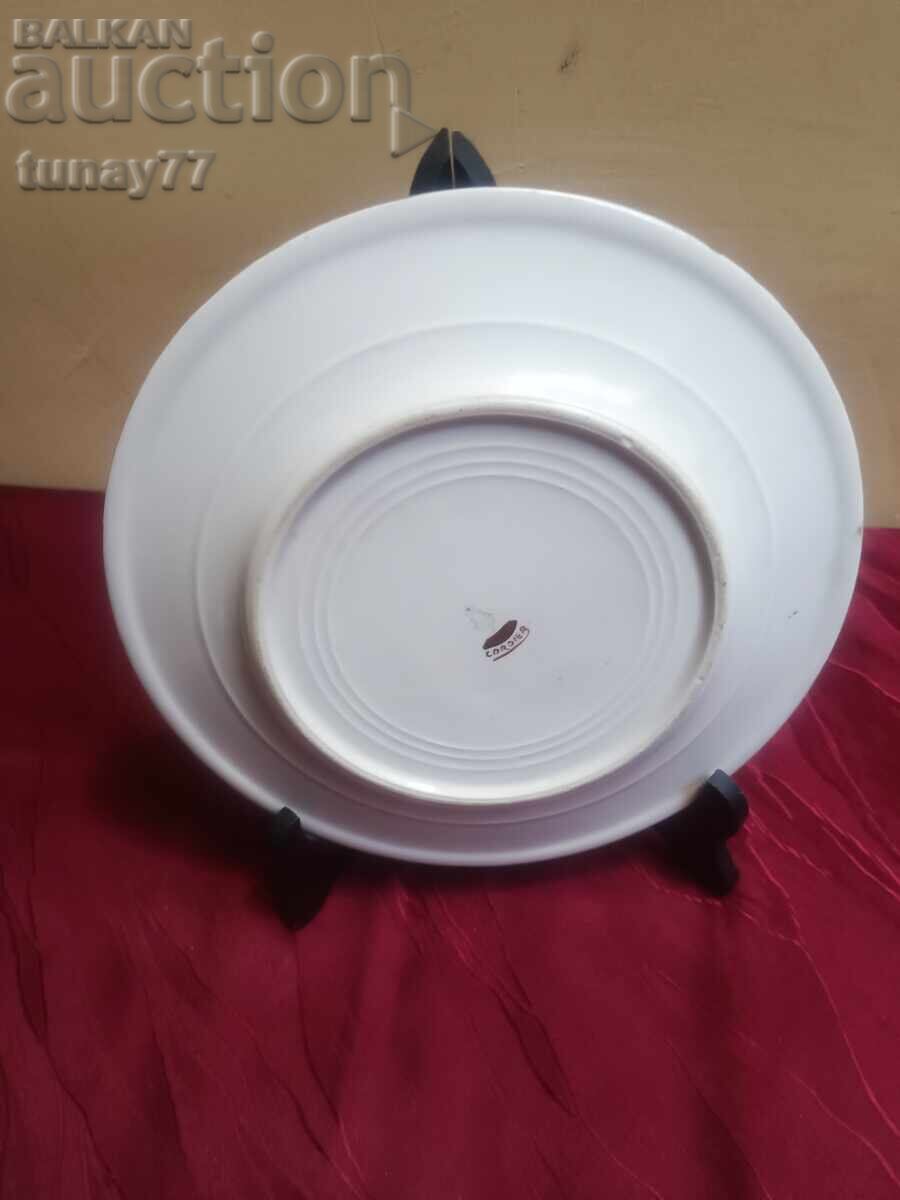 Porcelain Plate Rare collectible porcelain with hallmark and - 5