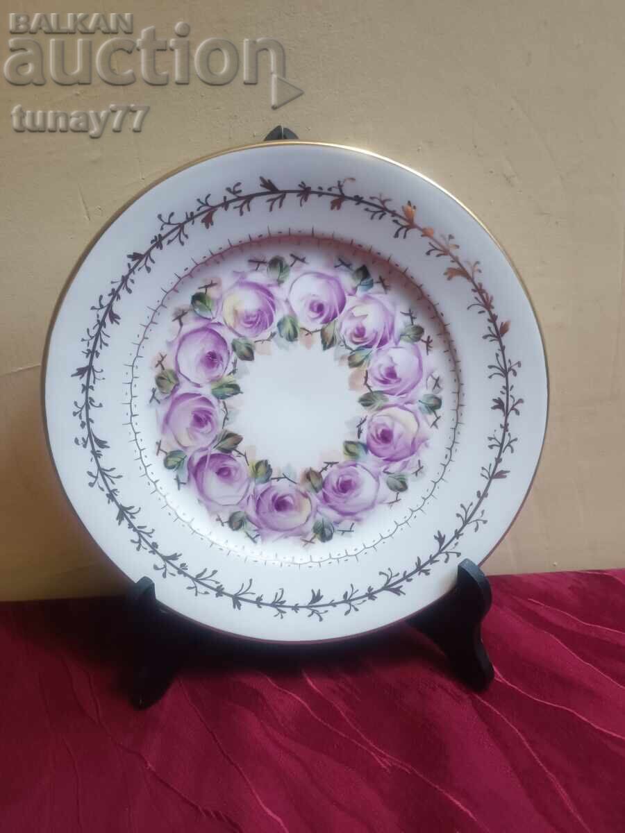 Porcelain Plate Rare collectible porcelain with hallmark and