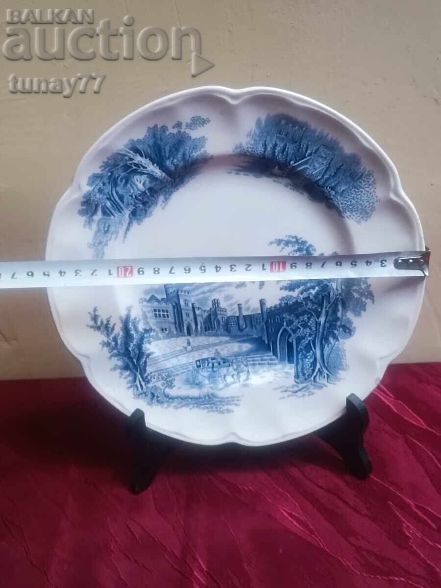 Plate Rare collectible porcelain with ENGLAND hallmark - 5