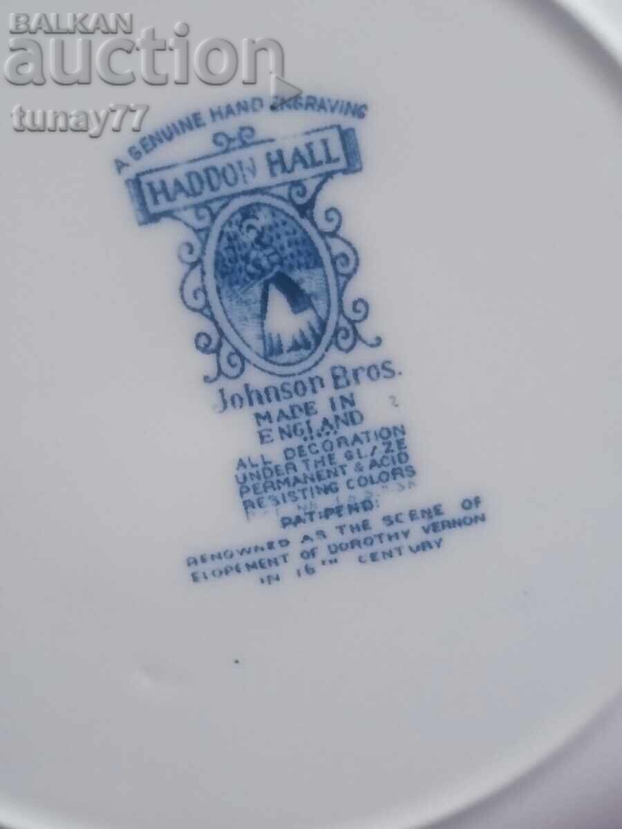 Plate Rare collectible porcelain with ENGLAND hallmark - 6