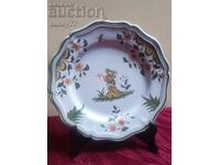 Porcelain Plate Rare collectible porcelain with hallmark and