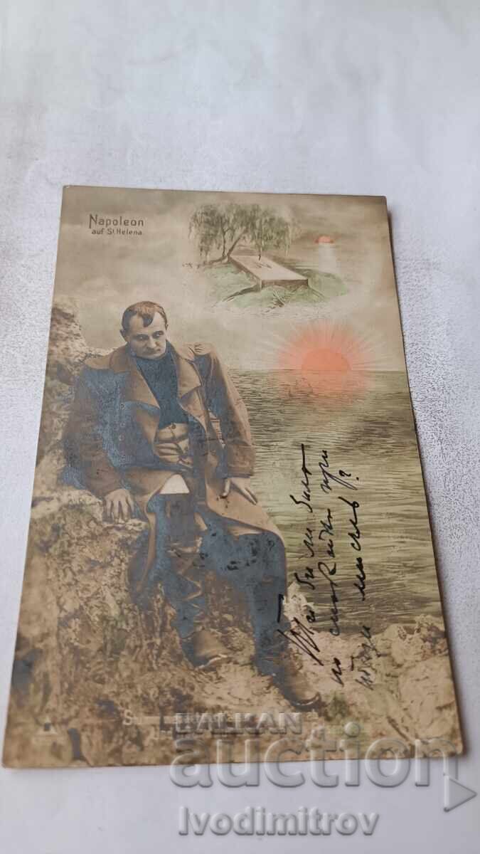 Καρτ ποστάλ Napoleon auf St. Helena 1908 Καρτ ποστάλ Napoleon auf St. Helena 1908