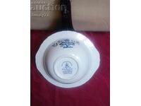 Plate bowl deep collectible porcelain with marking
