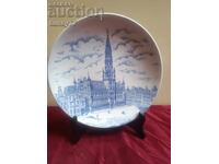 Porcelain Plate Rare collectible porcelain with hallmark and