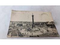 P K Paris Place de la Bastille στη Colonne de Juillet 1928