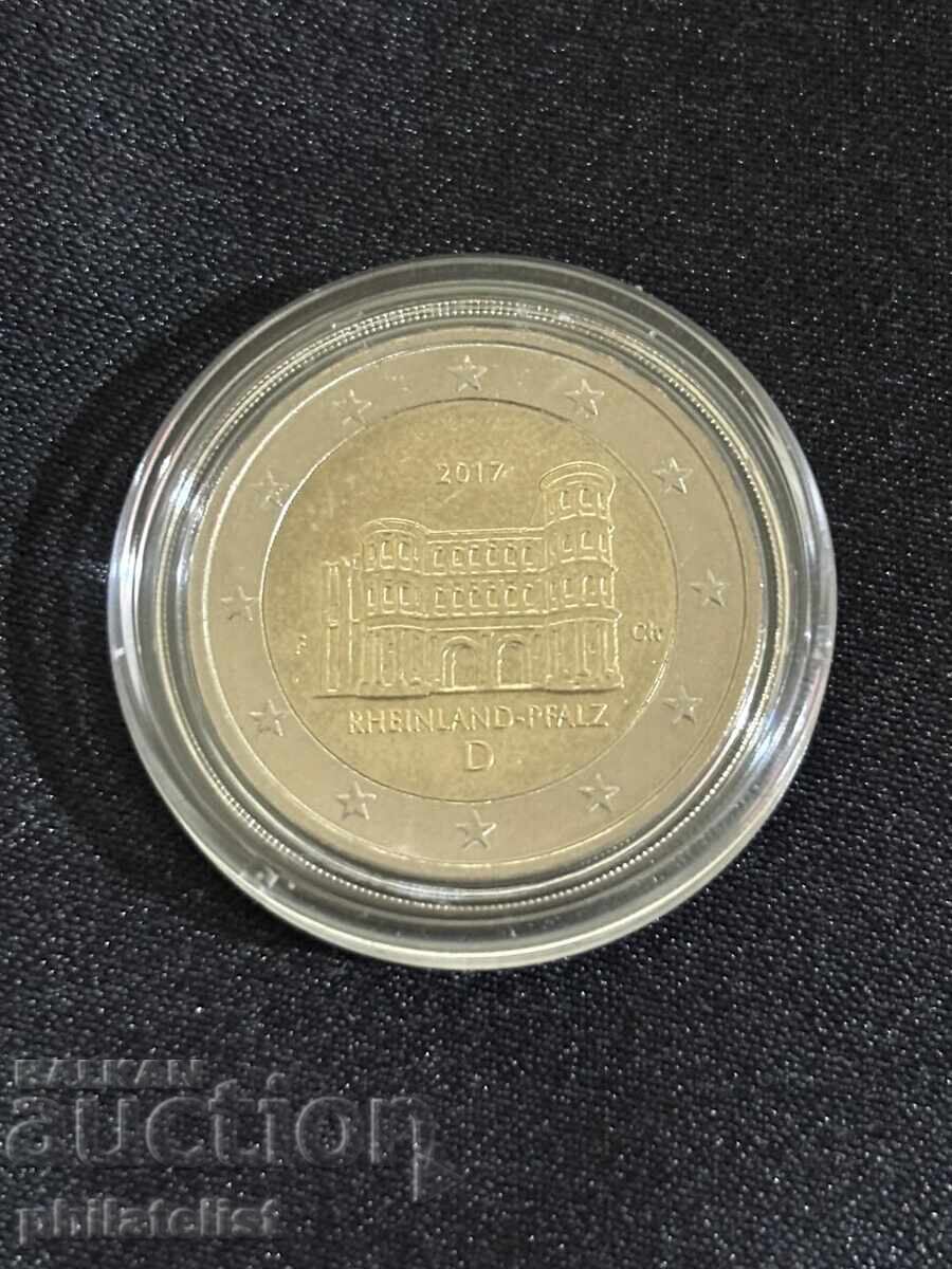Germania 2017 – 2 euro – Porta Nigra, Renania-Palatinat UNC