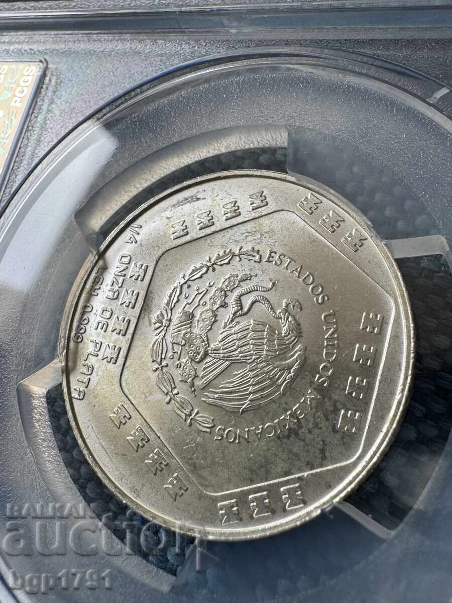 Доставка на 1 ново песо Мексико 1994 MS64 сребро
