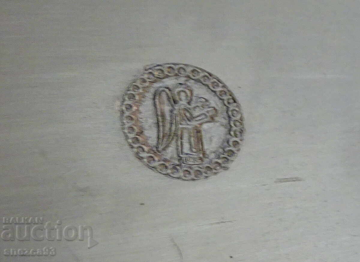 Livrarea Farfurie decorativă din cositor pentru perete, gravură, imagine, 505 g