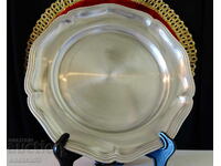 Калаена чиния за стена,гравиране,снимка,505 гр.