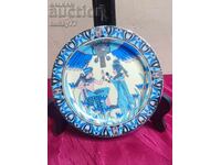 Чиния Пано  Рядък колекционерски порцелан с маркировка