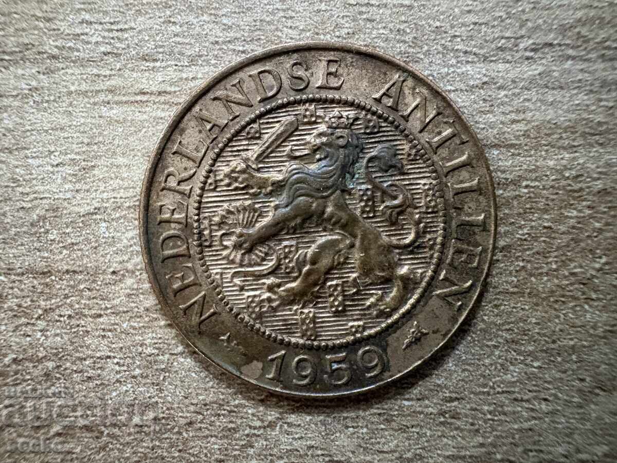 Antilele Olandeze - 2 1/2 cenți (1959) cu preț € 1.20 | 2.35 BGN