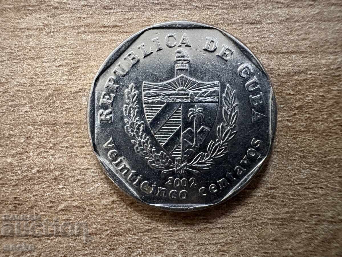 Cuba - 25 centavos (2002) cu preț € 0.51 | 1.00 BGN