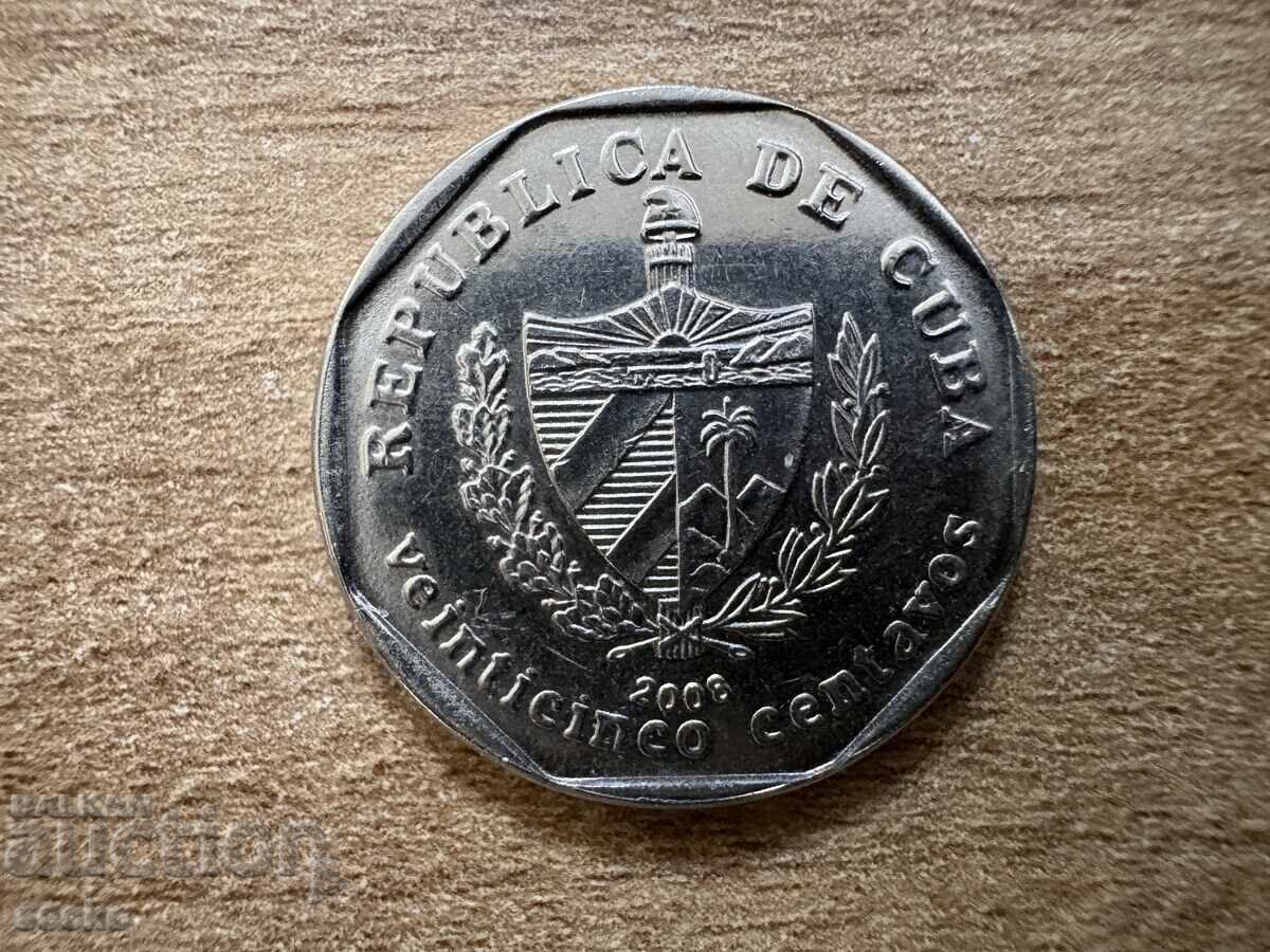 Cuba - 25 centavos (2008) cu preț € 0.35 | 0.68 BGN