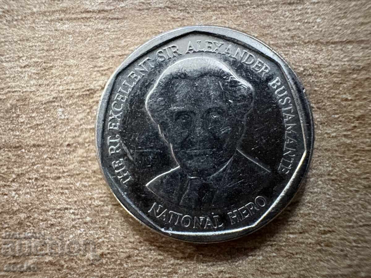 Jamaica - 1 dolar (2008) - variantă nouă cu preț € 0.20 | 0.39 BGN