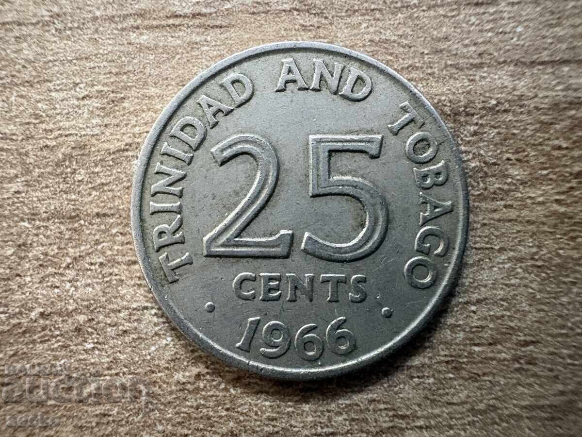 Trinidad și Tobago - 25 de cenți (1966)