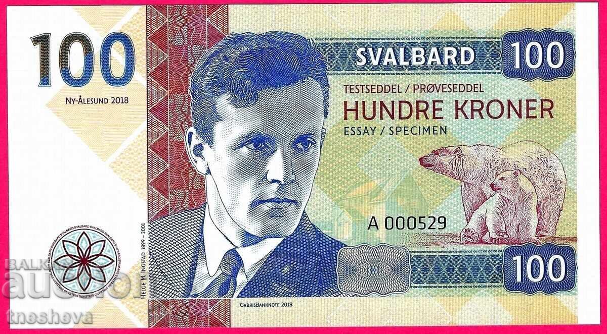 100 Kroner - NORWAY - 2018 - SUPER RARE - UNC 100 Kroner - NORWAY - 2018 - SUPER RARE - UNC