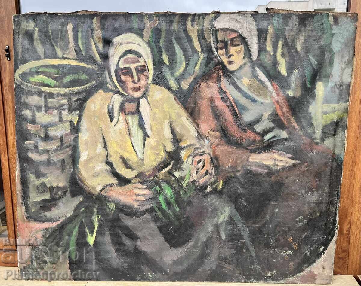 LARGE OIL PAINTING ON CANVAS VENKO PETROV with price € 1.50 | 2.93 BGN