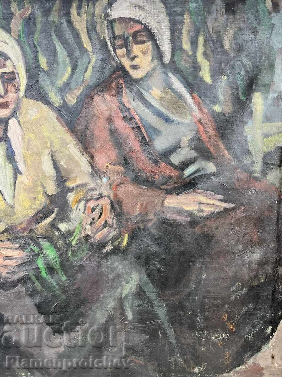 Auction  LARGE OIL PAINTING ON CANVAS VENKO PETROV