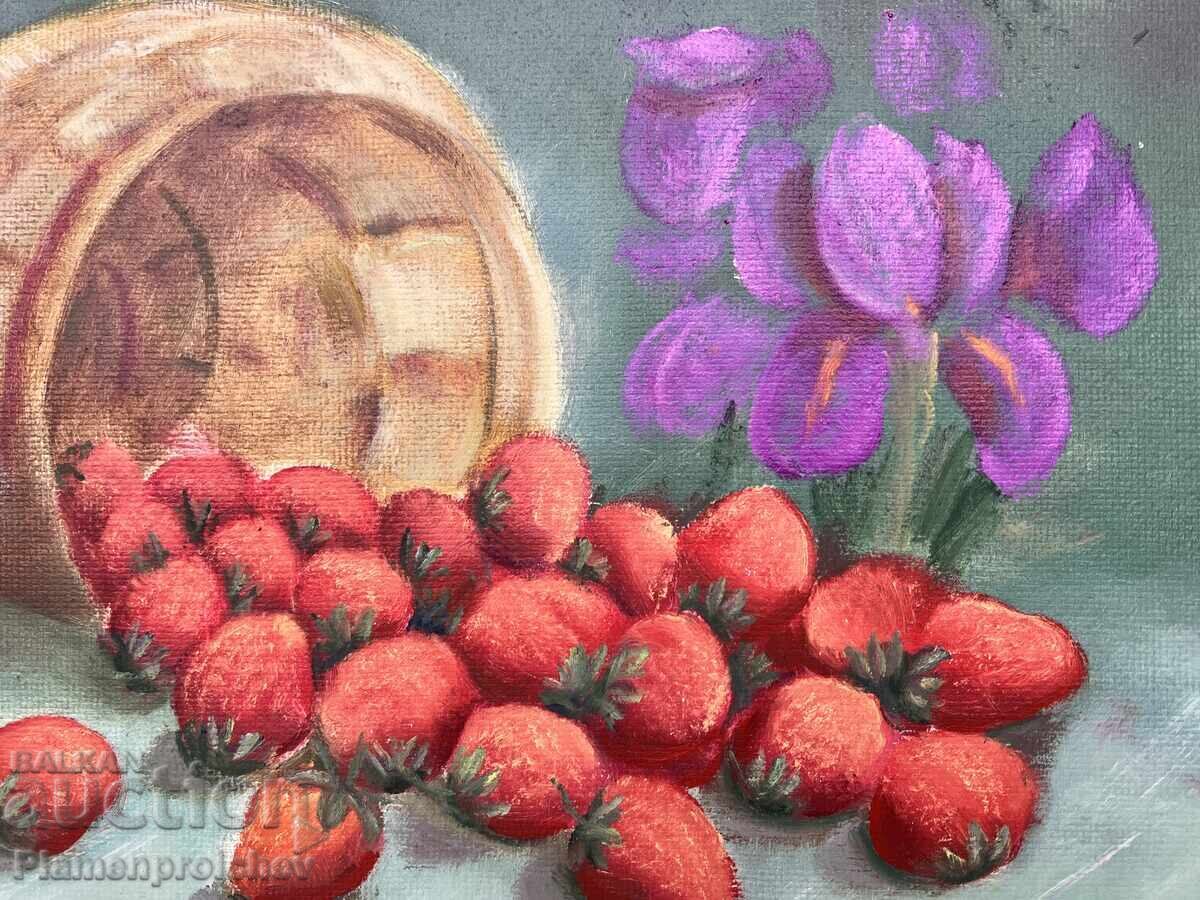 Аукцион КАРТИНА МАСЛО НАТЮРМОРТ УНИКАТ