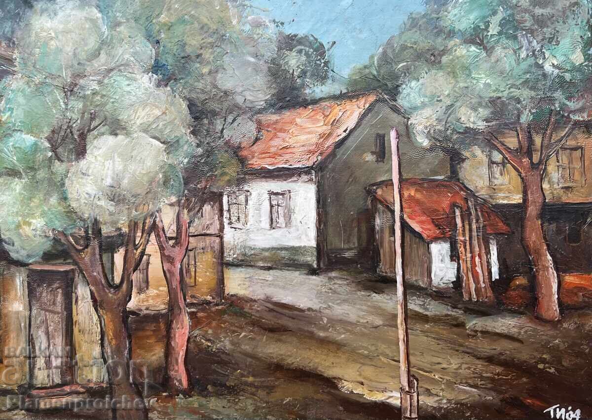 UNIQUE OIL PAINTING ON CANVAS SIGNED 2004 with price € 0.01 | 0.02 BGN