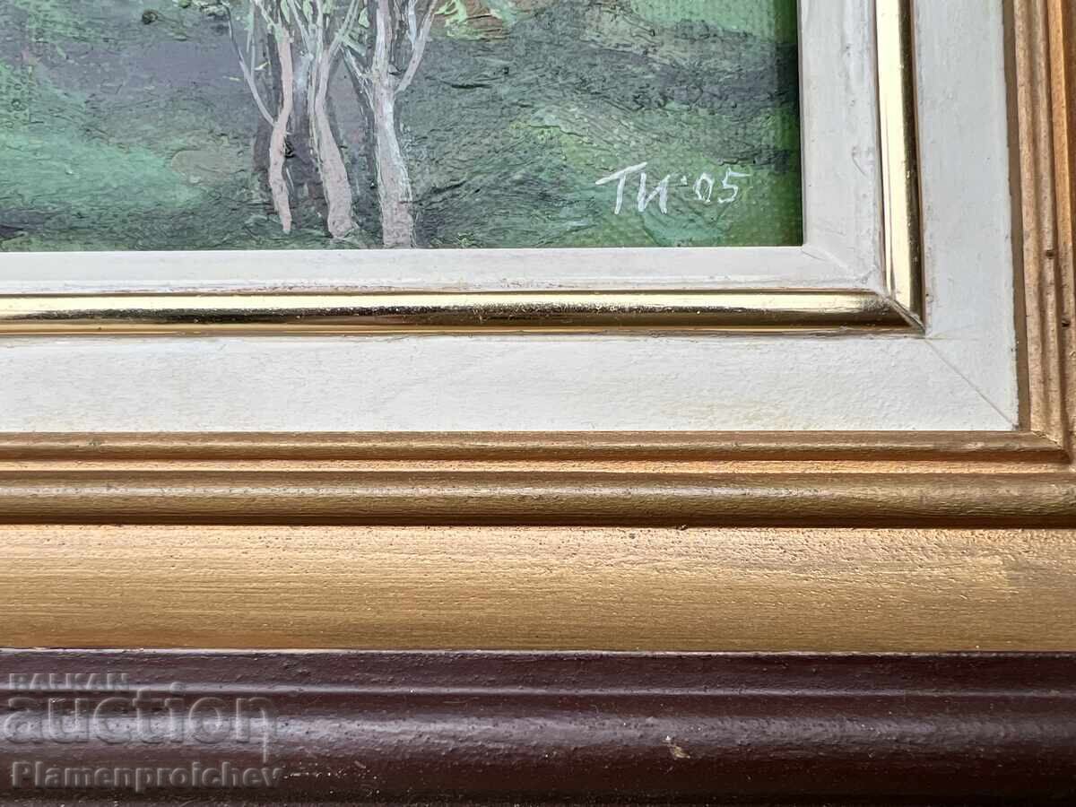 Delivery of UNIQUE OIL PAINTING ON CANVAS SIGNED 2005