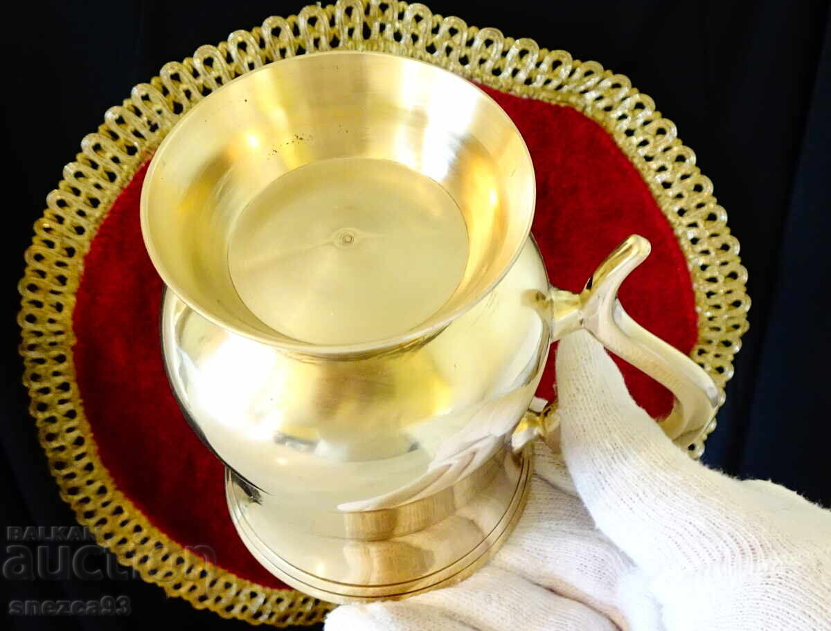 Бронзова чаша за вино 200 мл.,халба. - 5