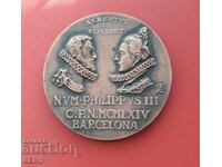 Medal - Spain - Barcelona - Albert and Elizabeth 1964