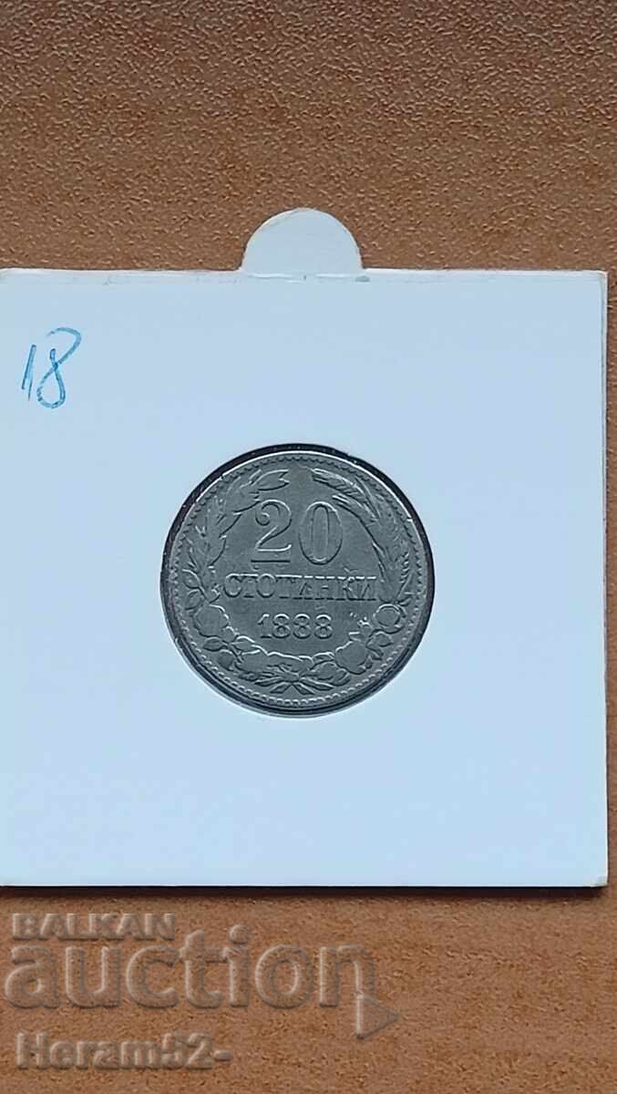 20 de cenți 1888