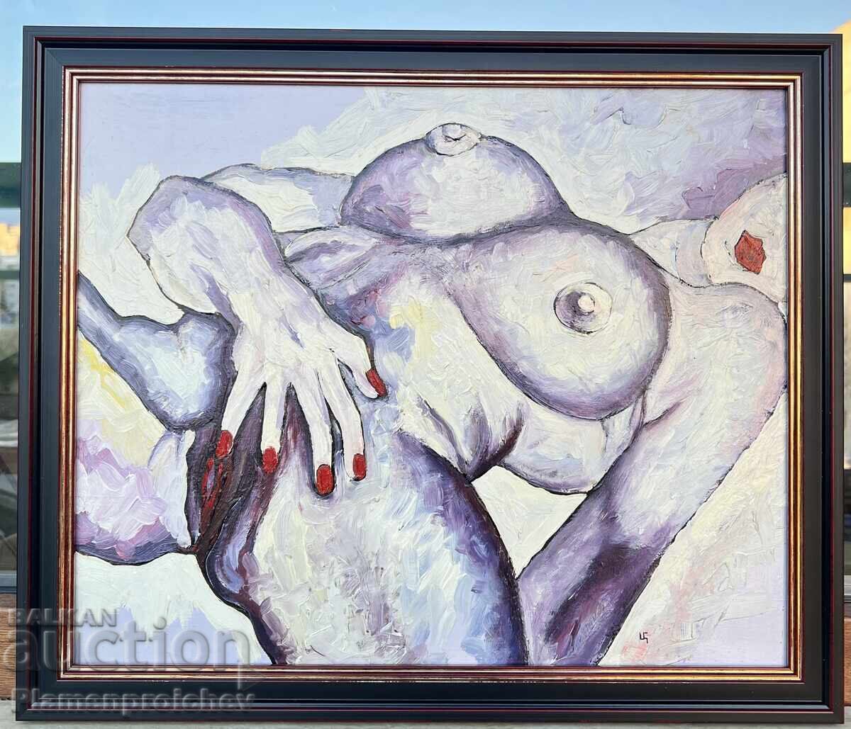 UNIQUE PAINTING LESH TSVETKO TSVETKOV CHERVEN BRYAG SIGNED