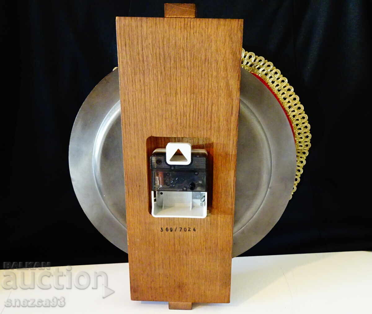 Επιτοίχιο ρολόι από κασσίτερο Junghans 1,6 κιλά, τέλειο - 5