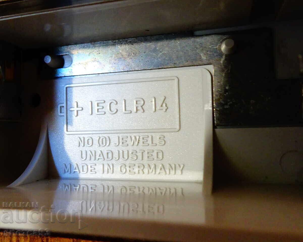 Επιτοίχιο ρολόι από κασσίτερο Junghans 1,6 κιλά, τέλειο - 6