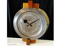 Επιτοίχιο ρολόι από κασσίτερο Junghans 1,6 κιλά, τέλειο