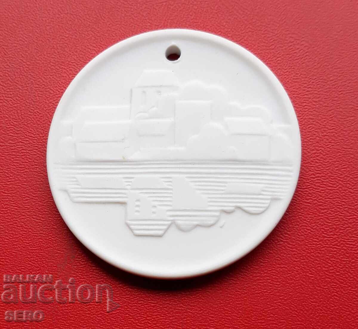 Medal-Germany-Meissen porcelain-750th anniversary of the city of Strausberg with price € 4.00 | 7.82 BGN