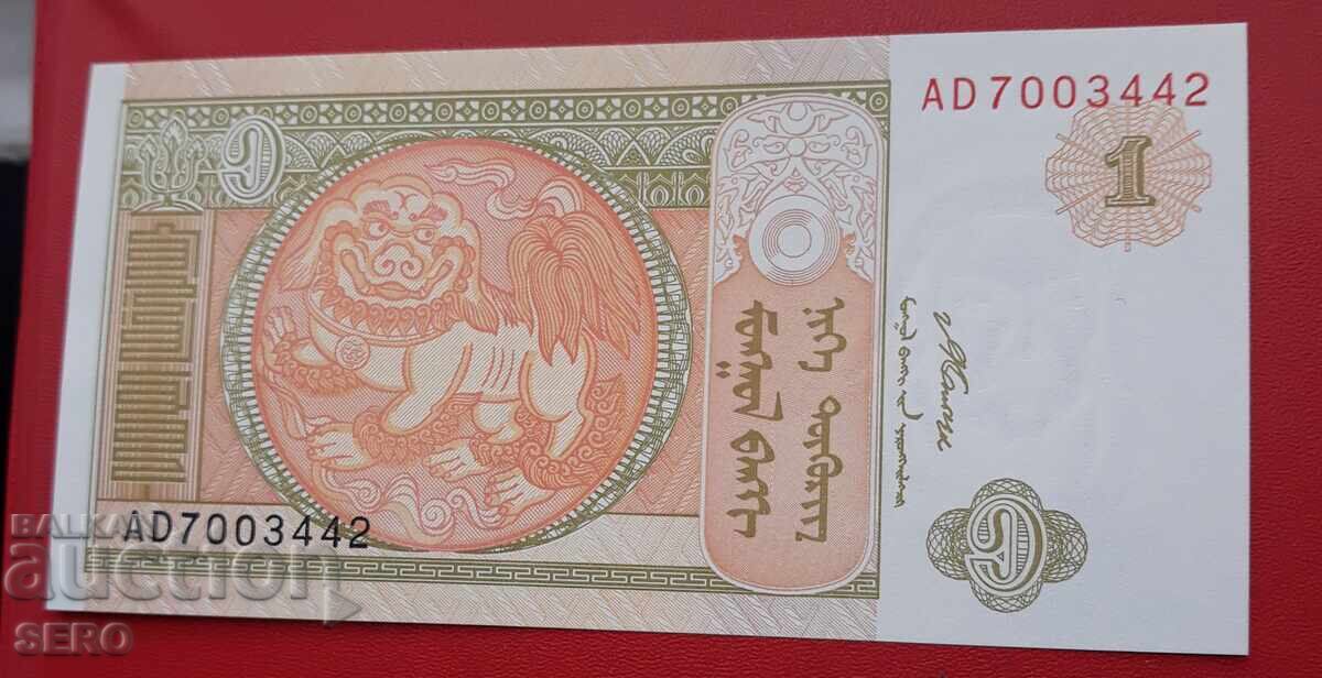 Банкнота-Монголия-1 тогрог 2008