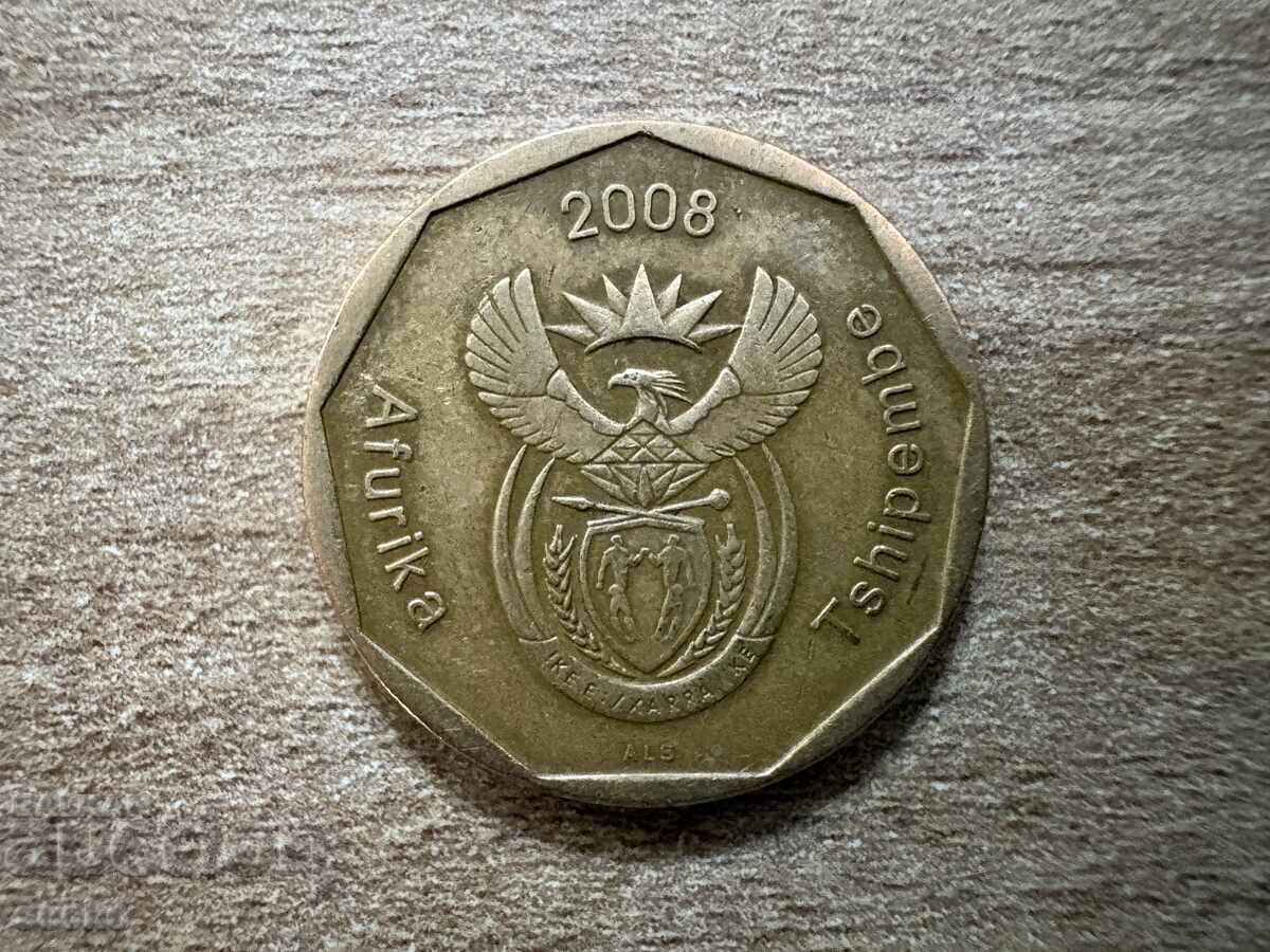 ЮАР - 50 цента (2008) с цена € 0.20 | 0.39 лв.