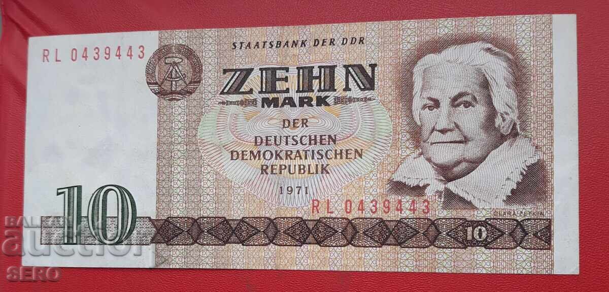 Banknote - Germany - GDR - 10 Marks 1971