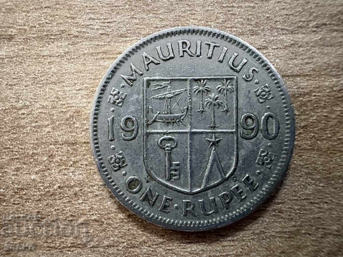 Mauritius - 1 rupie (1990)