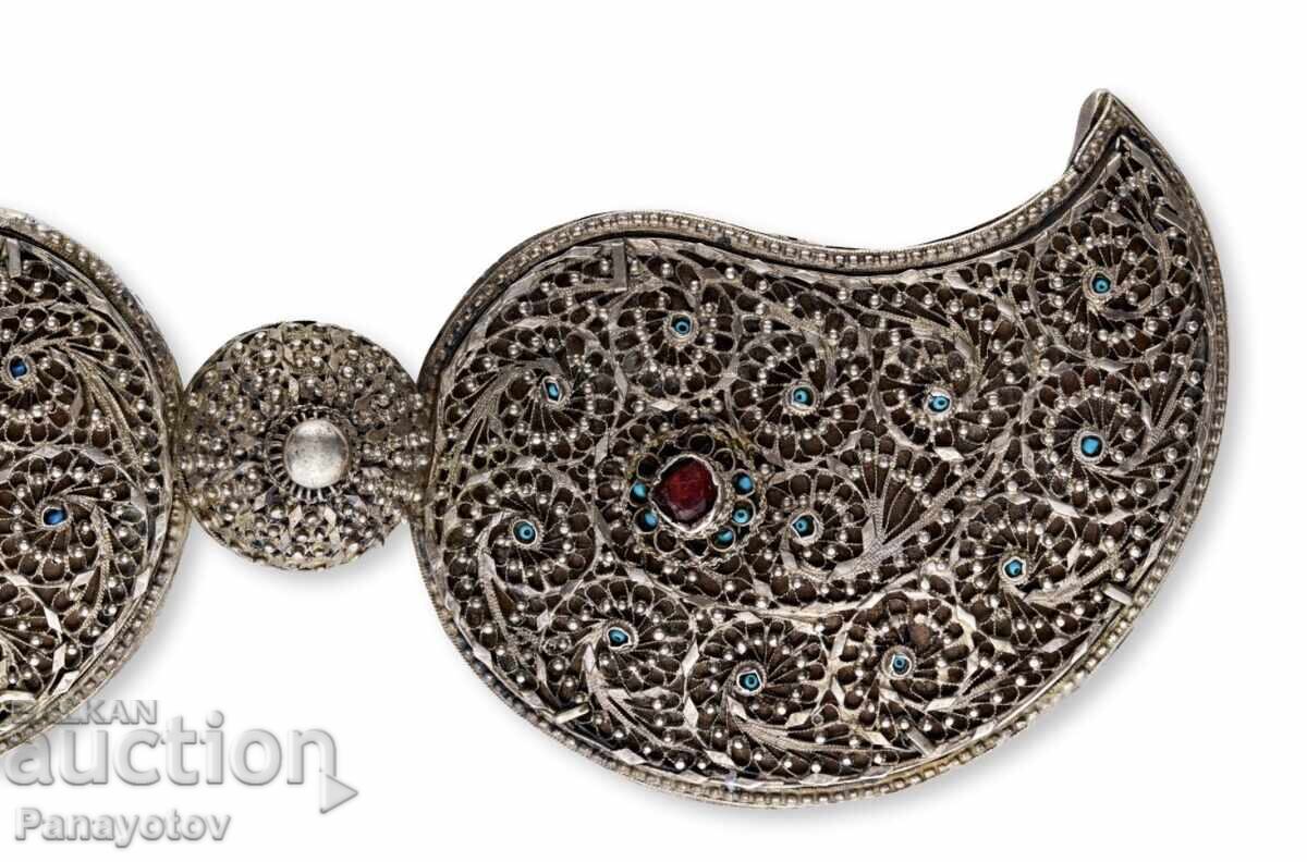 PAFTALE DIN ARGINT FILIGRAN TURCOAZ URIAȘE ARGINT 90% cu preț € 980.00 | 1916.71 BGN