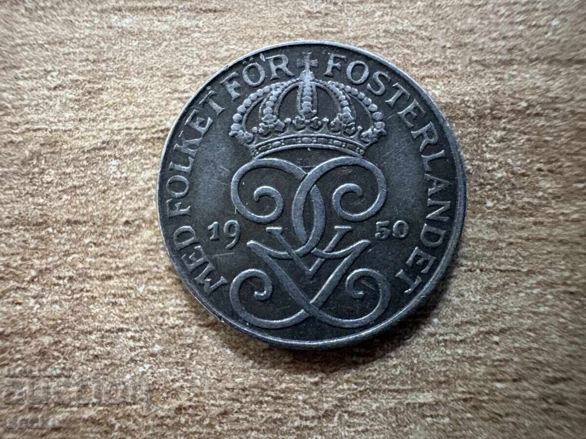 Suedia - 1 öre (1950) - fier cu preț € 0.18 | 0.35 BGN