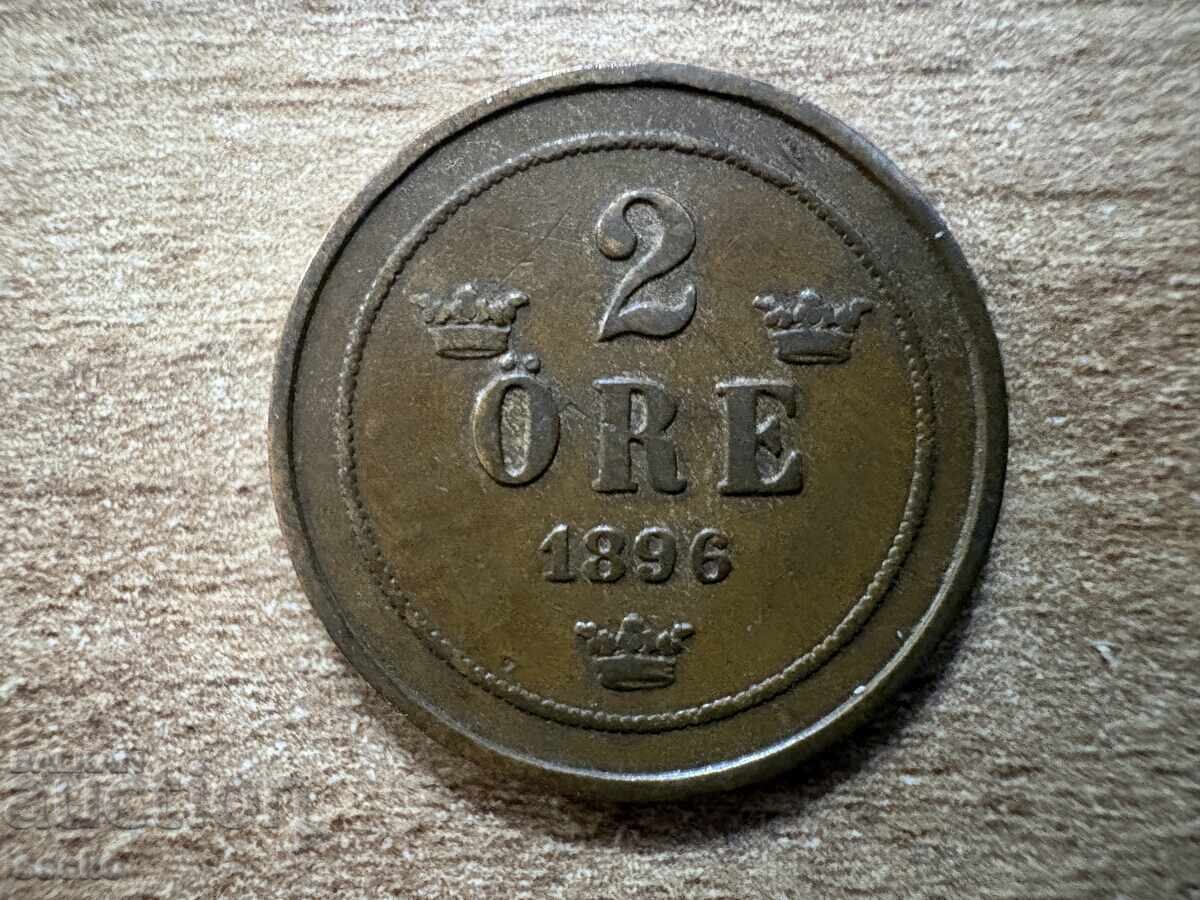 Sweden - 2 Öre (1896)