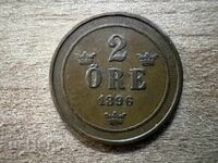 Швеция - 2 йоре (1896)