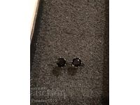 Cercei cu Zirconi Negri 6mm