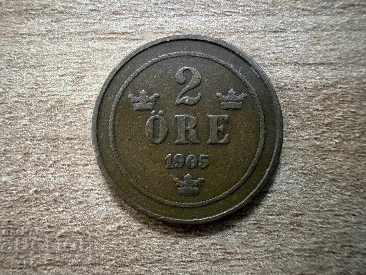 Σουηδία - 2 ιορε (1905)