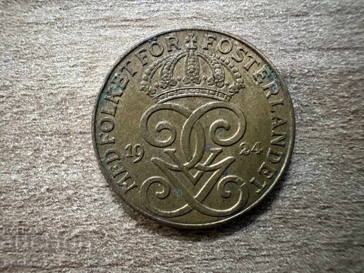 Sweden - 2 Öre (1924) with price € 0.65 | 1.27 BGN
