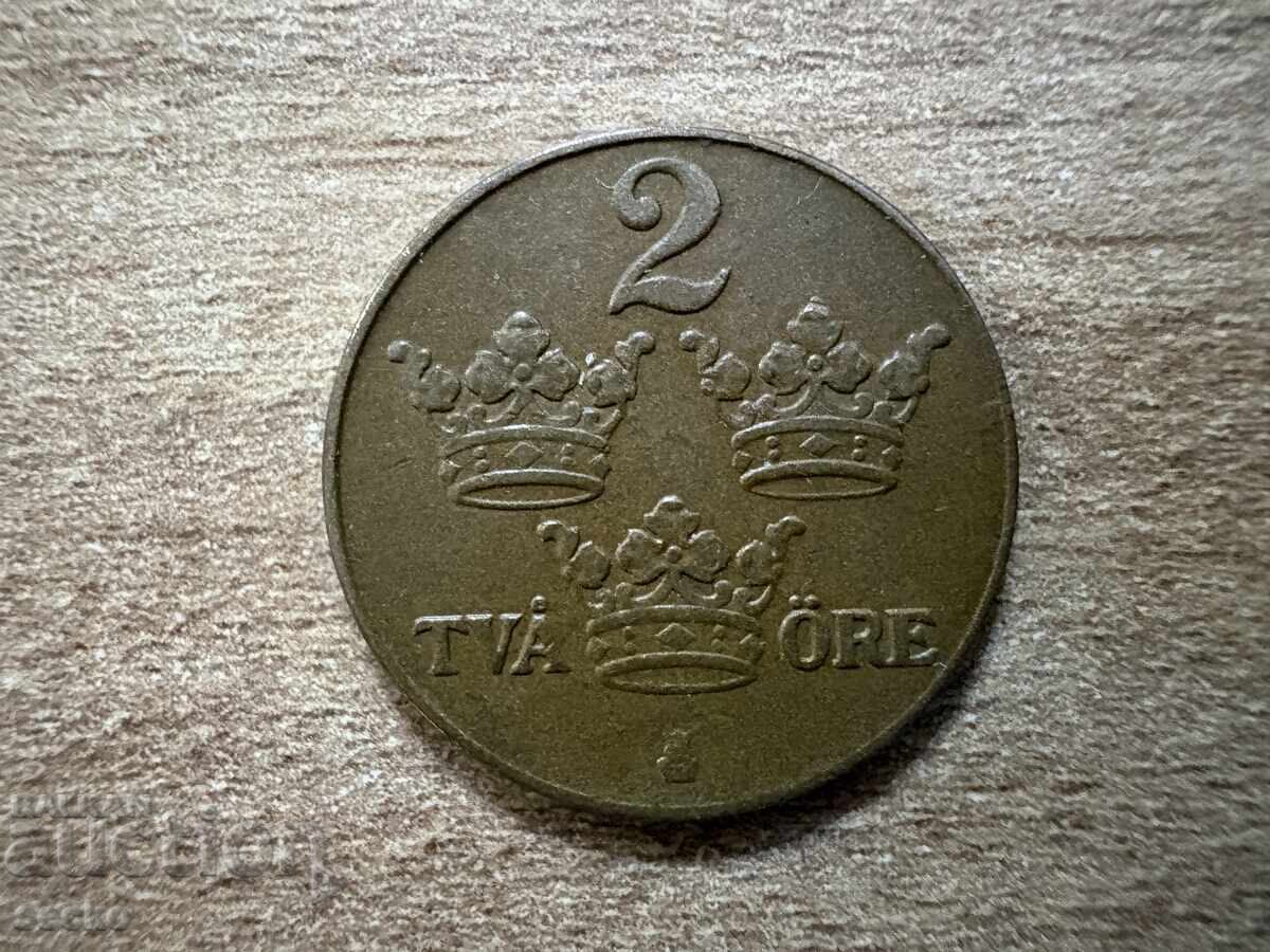 Σουηδία - 2 öre (1937)