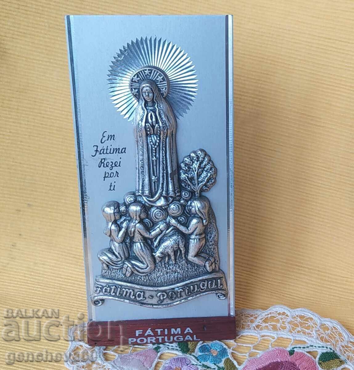 Livrarea Placă argintată cu Fecioara Maria din Fátima Livrarea Placă argintată cu Fecioara Maria din Fátima