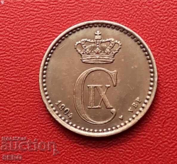 Danemarca-1 öre 1904-foarte bine păstrată cu preț € 4.01 | 7.84 BGN