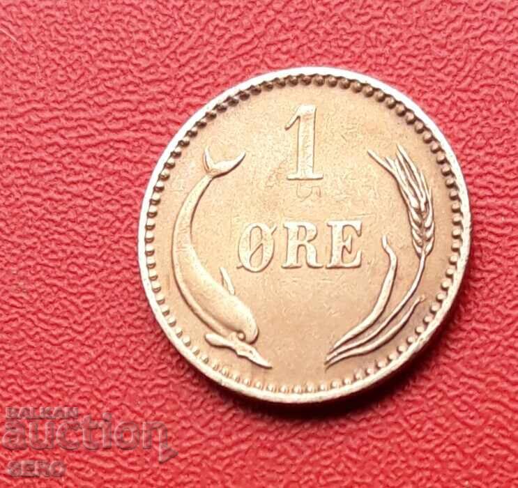 Danemarca-1 öre 1904-foarte bine păstrată