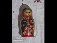 Τεράστια παλιά ρωσική ματριόσκα 50 ετών. Με 12 νομίσματα